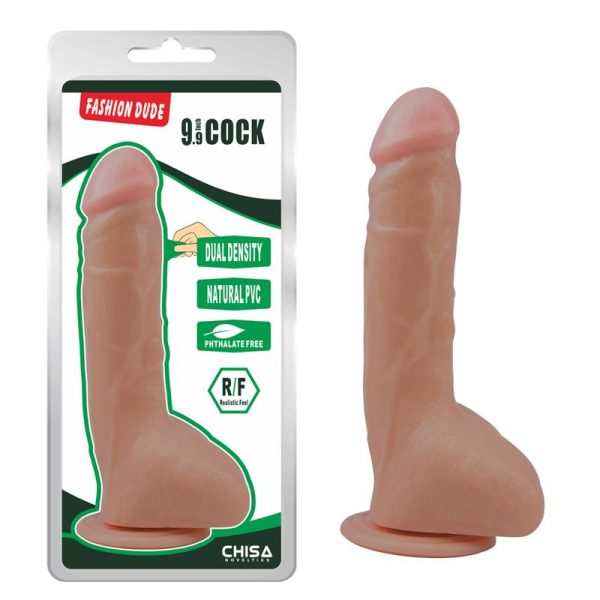 Dildo Dual Density Fashion Dude 9.9 Flesh - Image 2