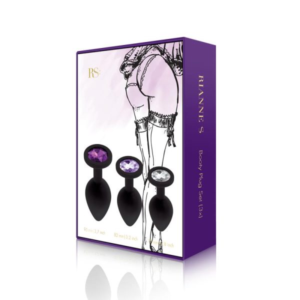 Rs - Soiree Botty Plug Set 3 Black - Image 2