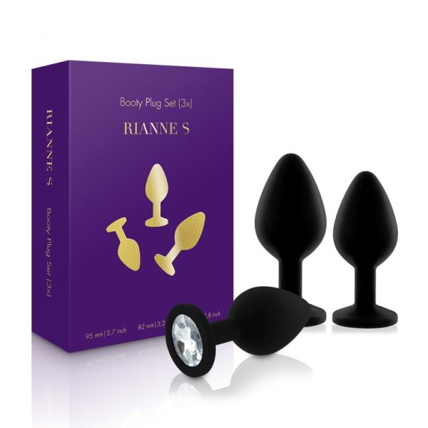 Rs - Soiree Botty Plug Set 3 Black - Image 8