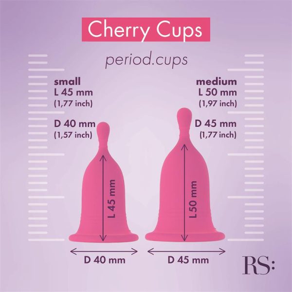 Femcare Cherry Cup Kit Menstrual Cup Kit 2 Sizes - Image 4