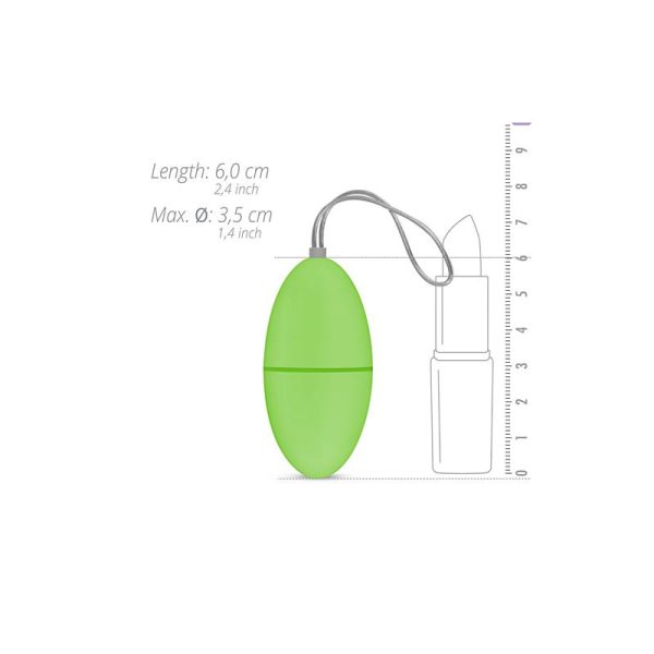 Remote Control Vibrating Egg - Green - Image 5