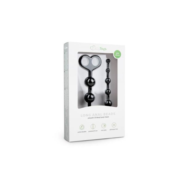 Long Anal Beads Black - Image 5