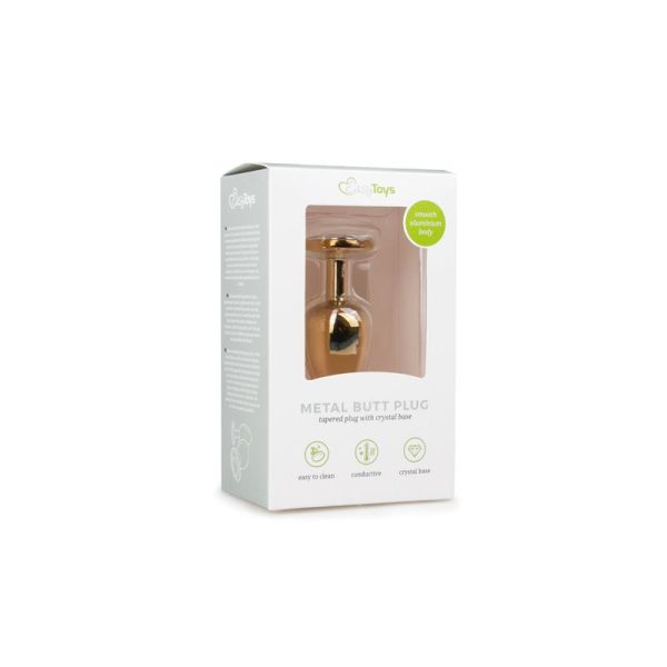 Metal Butt Plug No.1 - Gold - Image 4