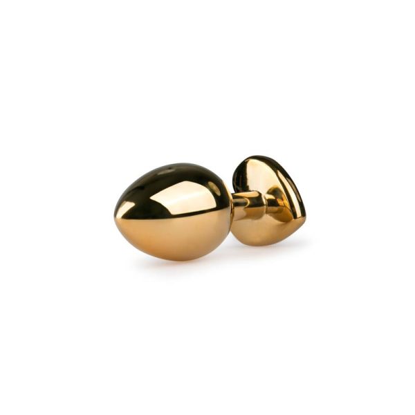 Metal Anal Plug No. 7 - Gold / Pink - Image 2