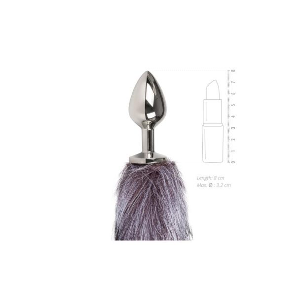 Fox Tail Plug No. 6 - Silver - Image 4