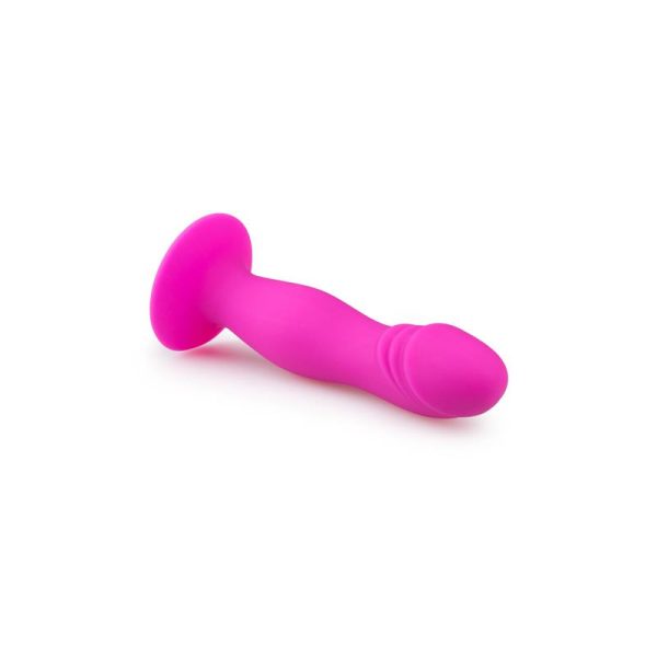 Silicone Anal Plug with Suction Cup Pink - Image 2