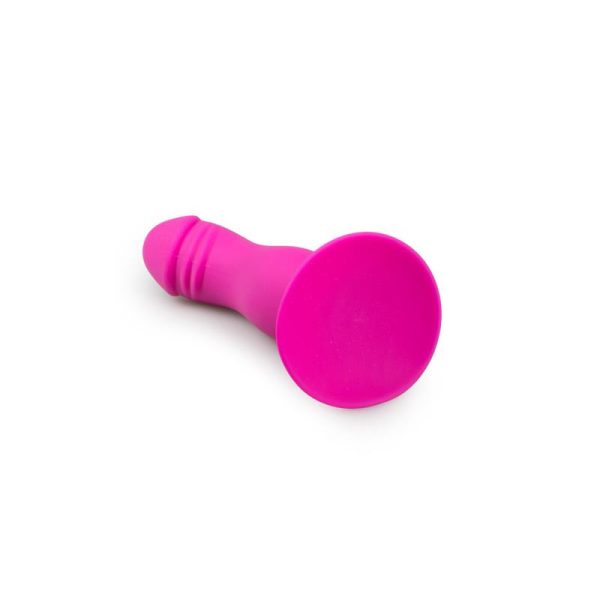 Silicone Anal Plug with Suction Cup Pink - Image 3