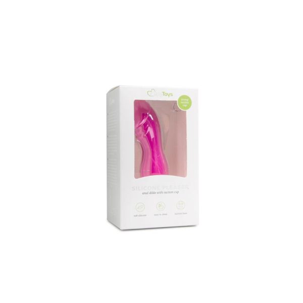 Silicone Anal Plug with Suction Cup Pink - Image 5