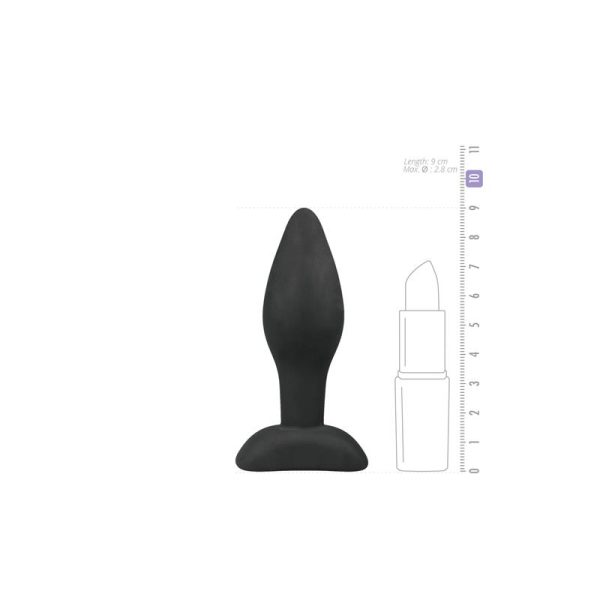 Small Black Silicone Buttplug - Image 4