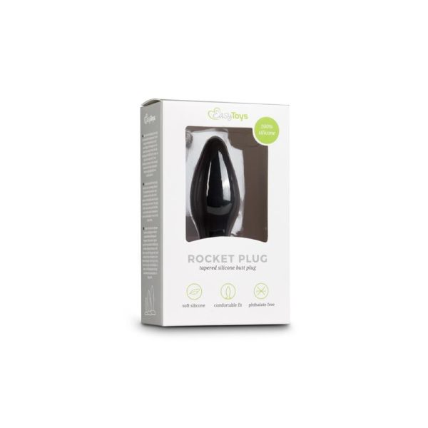 Small Black Silicone Buttplug - Image 5