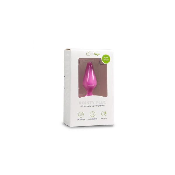 Pink Buttplugs With Pull Ring - Medium - Image 5