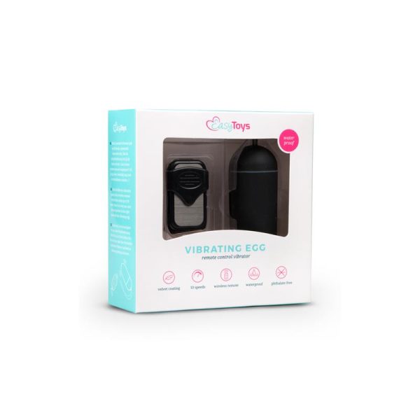 Vibration Egg Remote Control 10 Functions Black - Image 6