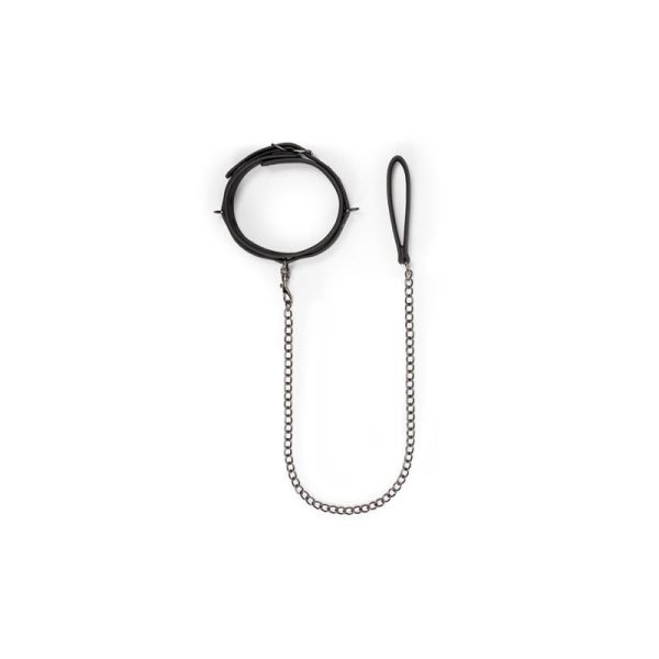 Collar with Leash Black - Image 2