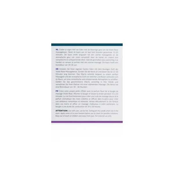 Massage Candle Violet Rose - 200g - Image 5