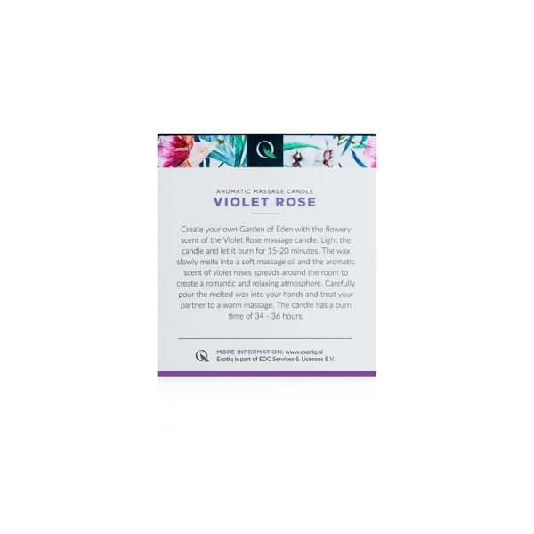 Massage Candle Violet Rose - 200g - Image 6