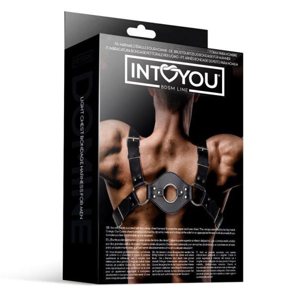 Quovis Male Chest Bondage Harness Vegan Leather - Image 4