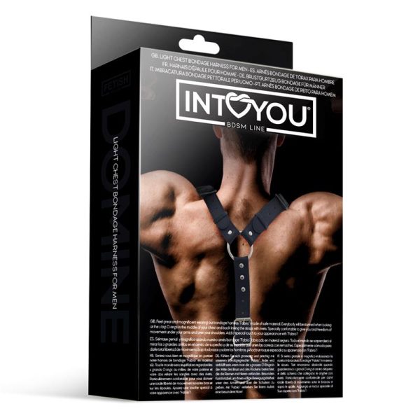Fabrio Male Chest Bondage Harness Vegan Leather - Image 4