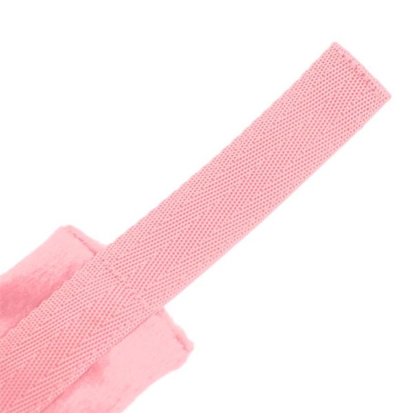 Handcuffs with Velcro with Long Fur Pink - Image 4