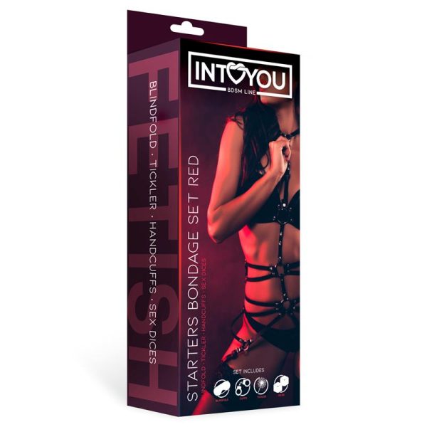 Starters Bondage Set 4 Pieces Red - Image 2