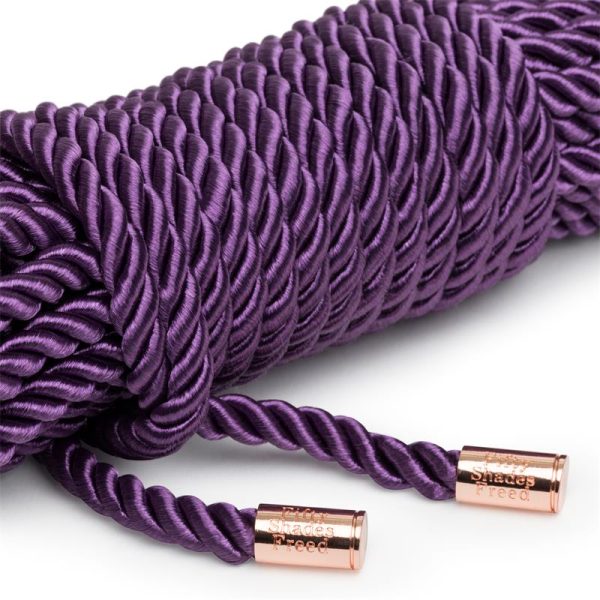 Want to Play? Bondage Silk Rope 10 meter Purple - Image 3
