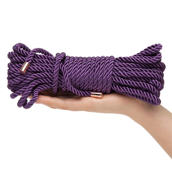 Want to Play? Bondage Silk Rope 10 meter Purple - Image 4