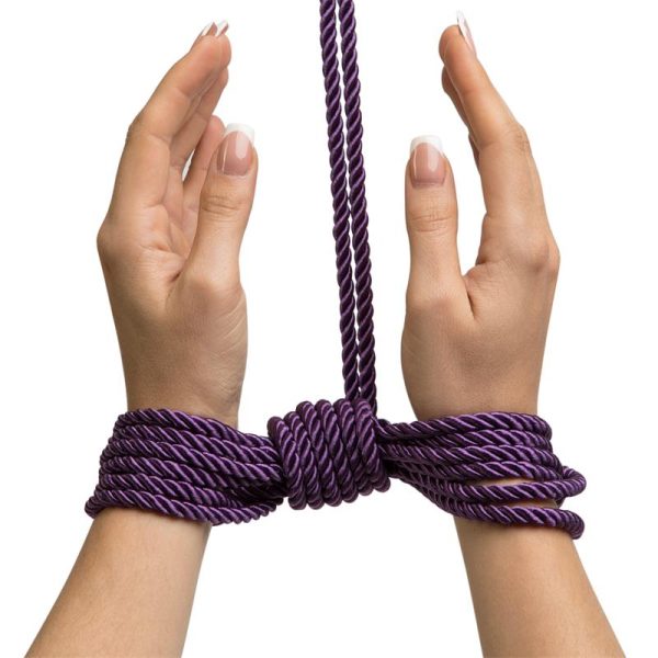 Want to Play? Bondage Silk Rope 10 meter Purple - Image 6