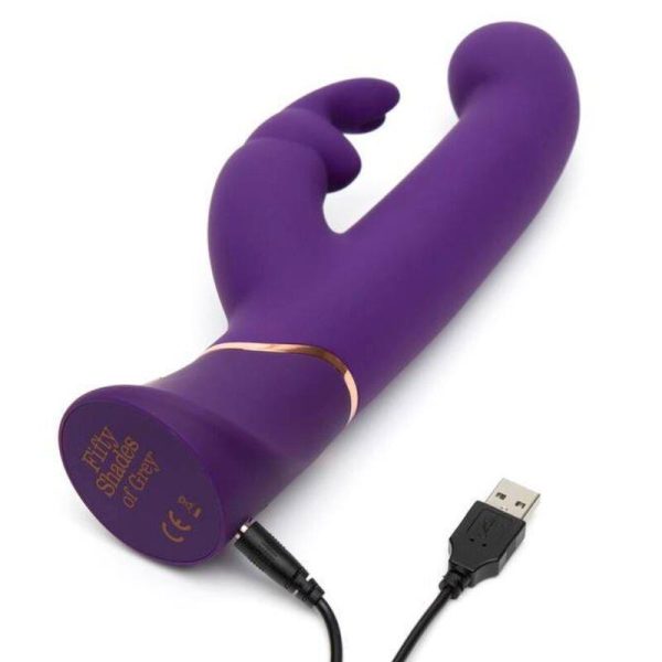 Greedy Girl Vibe with Thrusiting Movements G-Spot Stimulator and Rabbit Purple - Image 2