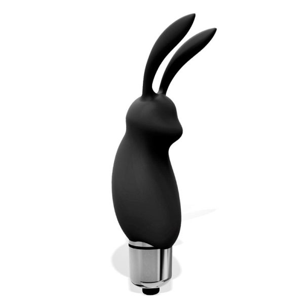 Hopye Rabbit Vibrating Bullet Silicone Black - Image 4