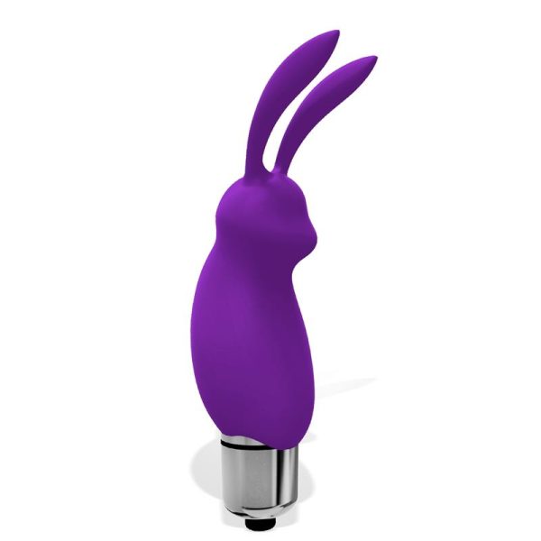 Hopye Rabbit Vibrating Bullet Silicone Purple - Image 4
