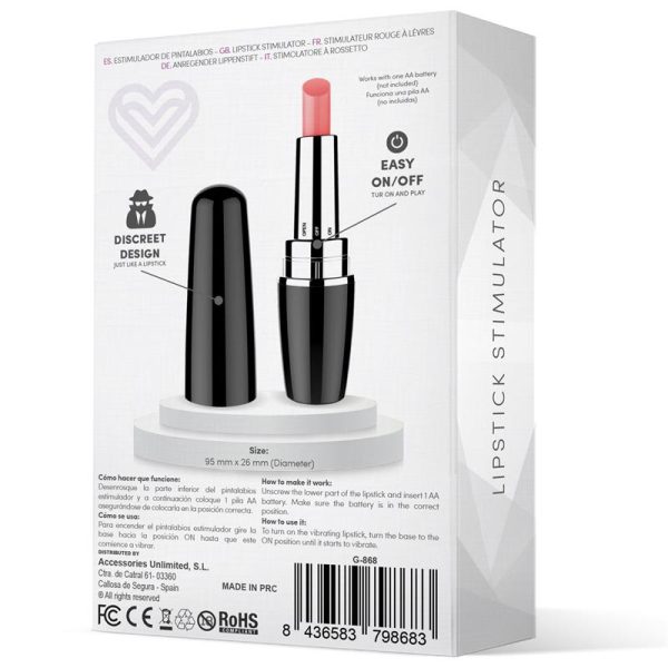 Viblips Lipstick Stimulator Black - Image 3