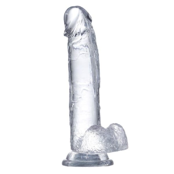 Realistic Dildo with Testicles Crystal Material 22 cm - Image 4