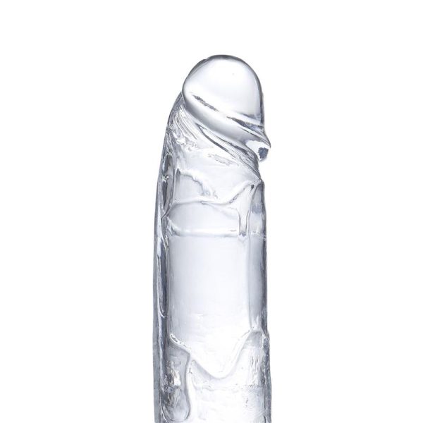 Realistic Dildo with Testicles Crystal Material 22 cm - Image 5