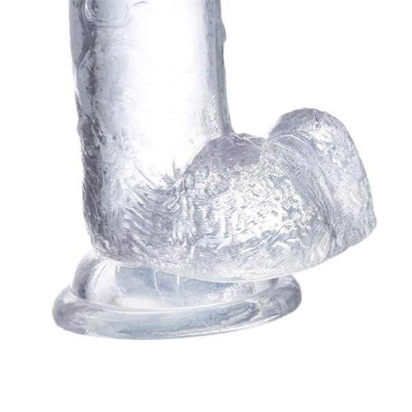 Realistic Dildo with Testicles Crystal Material 18 cm - Image 6