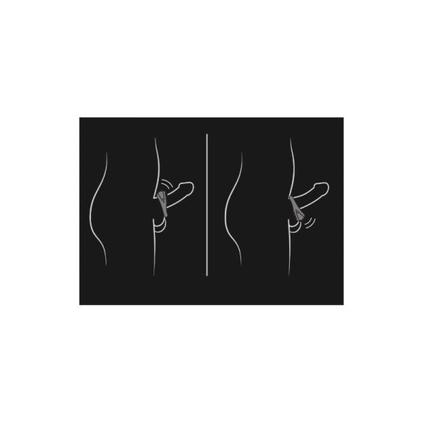 Vibrating Penis Ring Atom Black - Image 8