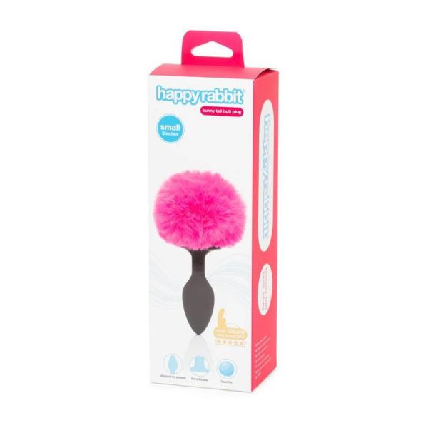 Butt Plug with Pink Fur Tail Small - Image 4