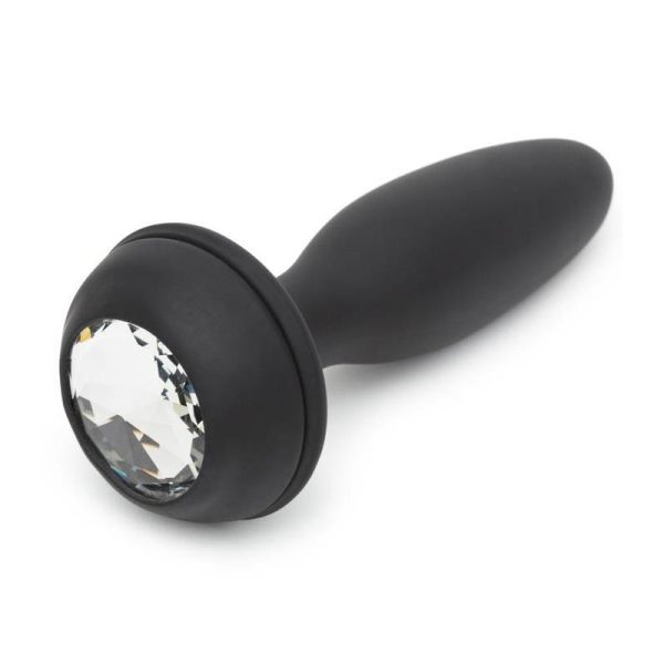 Anal Plug with Vibration and Double Base Purple Large - Image 3