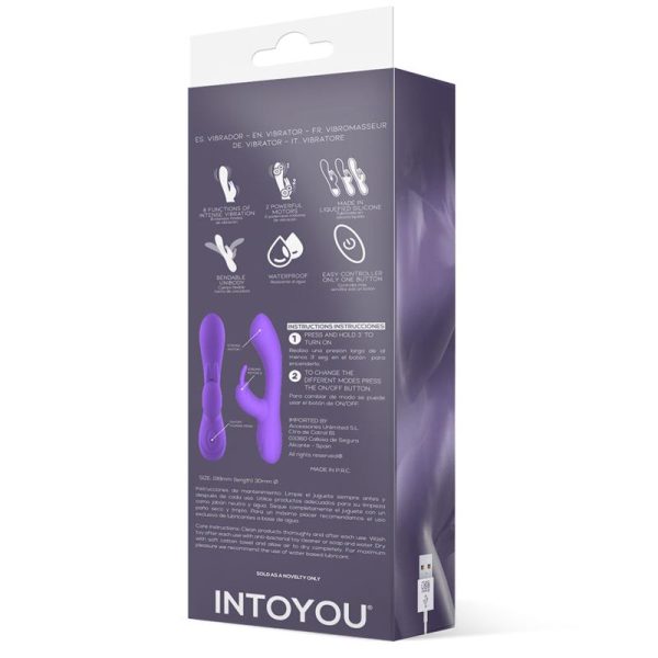 Mauve Mauve Liquefied Silicone Unibody Vibe USB Purple - Image 6